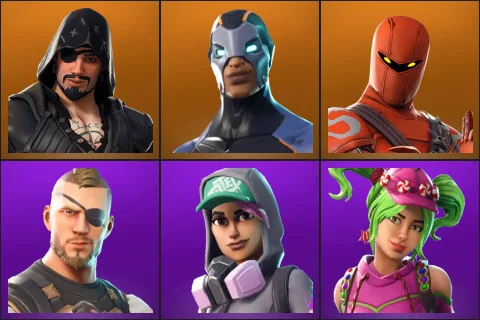 Blackheart, Carbide, Hybrid, Battlehawk, Teknique, Zoey