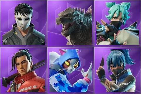Daigo, Godzilla Evolved, Jade, Kendo, Nyanja, Shadow Blade Hope