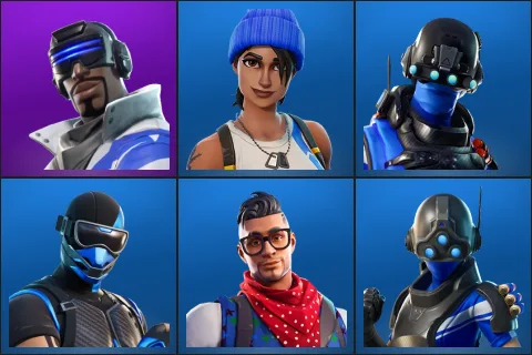 Blue Striker, Blue Team Leader, Carbon Commando, Fixer, Prodigy, Trilogy