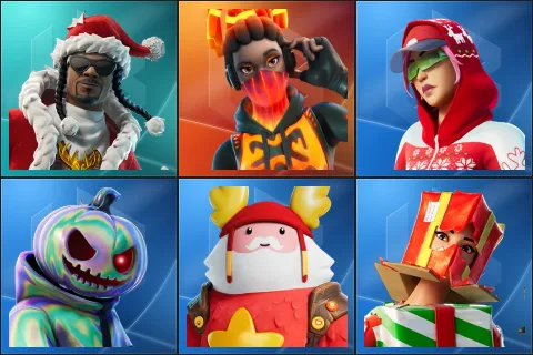 Santa Dogg, Tectonic Komplex, Arctic Adeline, Chrome Punk, Guff Gringle, Holiday Boxy