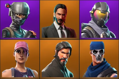 Elite Agent, John Wick, Rogue Agent, Rose Team Leader, The Reaper, Warpaint