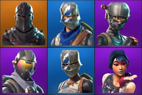 Black Knight, Blue Squire, Elite Agent, Rogue Agent, Royale Knight, Sparkle Specialist