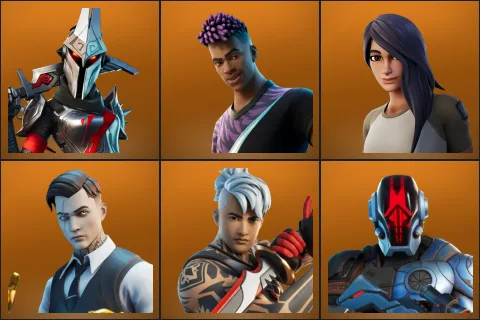 Eternal Knight, Fade, Gear Specialist Maya, Midas, Ronin, The Foundation