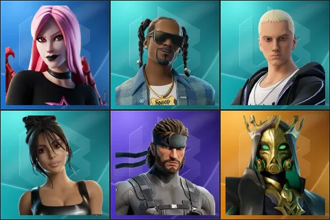 Haze, Snoop Dogg, Slim Shady, Iconic Kim Kardashian, Solid Snake, Hades