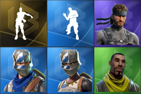 Floss, Laugh It Up, Solid Snake, Blue Squire, Royale Knight, Scout