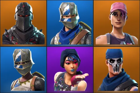 Black Knight, Blue Squire, Rose Team Leader, Royale Knight, Sparkle Specialist, Warpaint