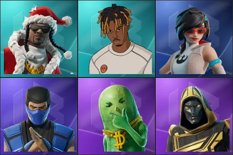 Santa Dogg, Slayer Juice WRLD, Apprentice Evie, Sub-Zero (MK3), Big Dill, Blitz Knight