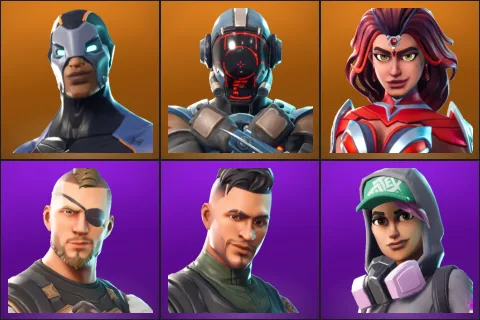 Carbide, The Visitor, Valor, Battlehawk, Squad Leader, Teknique