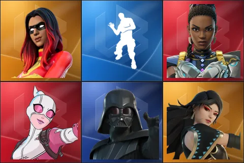 Joltara, Laugh It Up, Shuri, Gwenpool, Darth Vader, Era