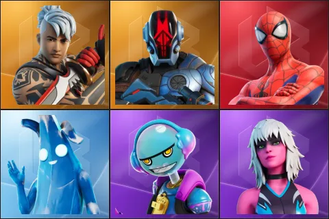 Ronin, The Foundation, Spider-Man, Polar Peely, Gumbo, Harlowe