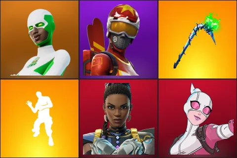 Backlash, Mogul Master (CHN), Merry Mint Axe, Laugh It Up, Shuri, Gwenpool