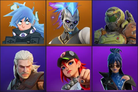 Nezumi, Renzo the Destroyer, Doom Slayer, Geralt of Rivia, Dusty, Hope