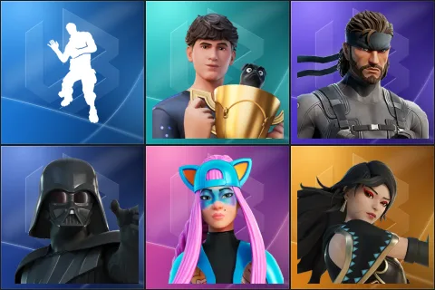 Laugh It Up, Bugha, Solid Snake, Darth Vader, Alli, Era