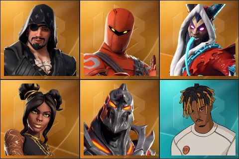 Blackheart, Hybrid, Krampus, Luxe, Ruin, Slayer Juice WRLD
