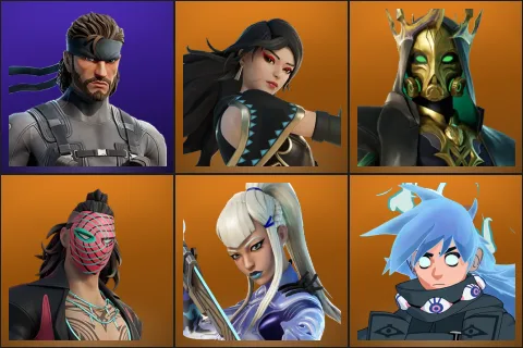 Solid Snake, Era, Hades, Kado Thorne, Mizuki, Nezumi