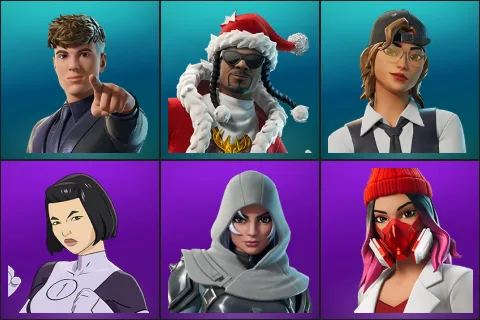 Clix, Santa Dogg, Sparx, Dupli-Kate, Vanguard Zadie, Yulejacket