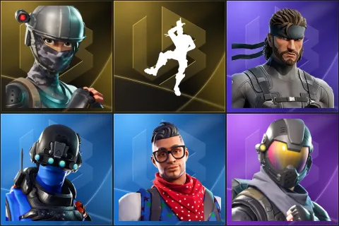 Elite Agent, Take The L, Solid Snake, Carbon Commando, Prodigy, Rogue Agent
