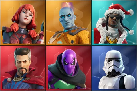 The Imagined, The Origin, Santa Dogg, Doctor Strange, Prowler, Imperial Stormtrooper