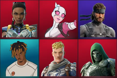 Shuri, Gwenpool, Solid Snake, Slayer Juice WRLD, Captain Jones, Doom