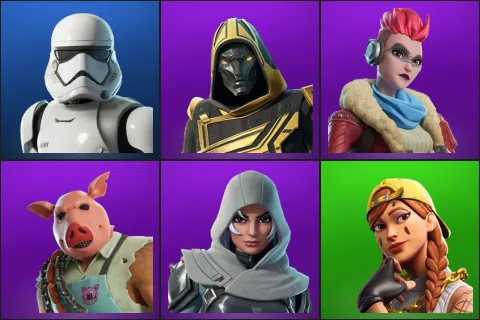 First Order Stormtrooper, Blitz Knight, Jess, Pig the Butcher, Vanguard Zadie, Aura