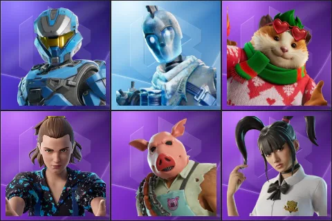 UNSC Spartan, Glacial Dummy, Cheeks, Eleven, Pig the Butcher, Yuki Yubari