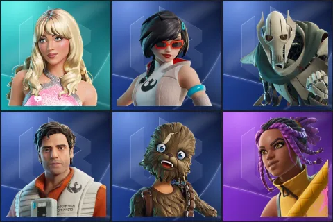 Tour-Ready Sabrina Carpenter, Apprentice Evie, General Grievous, Poe Dameron, Wookiee Team Leader, Marika
