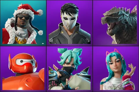 Santa Dogg, Daigo, Godzilla Evolved, Hero Baymax, Jade, Katalina