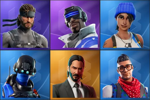Solid Snake, Blue Striker, Blue Team Leader, Carbon Commando, John Wick, Prodigy