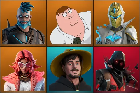 Omegarok, Peter Griffin, Spectra Knight, Valeria, MrBeast, Ravenpool