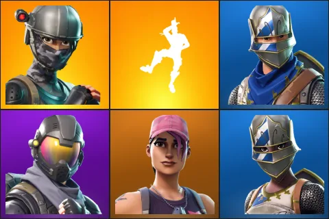 Elite Agent, Take The L, Blue Squire, Rogue Agent, Rose Team Leader, Royale Knight