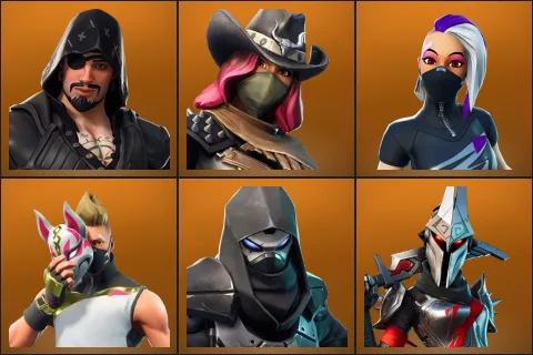 Blackheart, Calamity, Catalyst, Drift, Enforcer, Eternal Knight