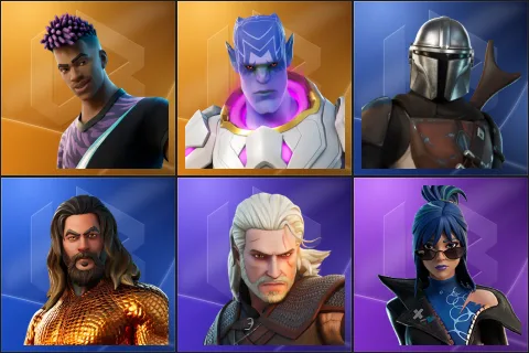 Fade, Kymera, Mandalorian, Aquaman, Geralt of Rivia, Hope