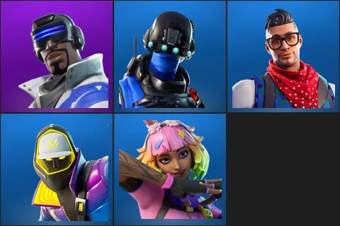 Blue Striker, Carbon Commando, Prodigy, Subzero Cryptic, Vivi Chroma