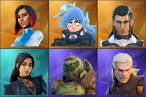 Firebrand, Nezumi, The Ageless, Chica, Doom Slayer, Geralt of Rivia
