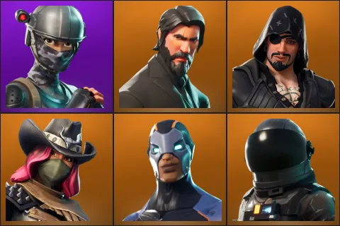 Elite Agent, The Reaper, Blackheart, Calamity, Carbide, Dark Voyager