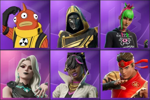 Blinky Fishstick, Blitz Knight, Bug Punk Sunny, Carletta, Danica, FIRE Master Kai