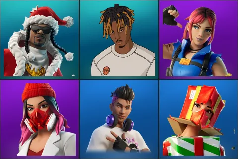 Santa Dogg, Slayer Juice WRLD, Explorer Emilie, Yulejacket, Chord Kahele, Holiday Boxy