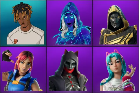 Slayer Juice WRLD, Andromeda, Blitz Knight, Explorer Emilie, Felina, Katalina