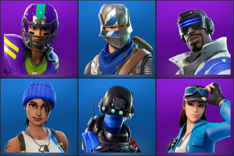 Blitz, Blue Squire, Blue Striker, Blue Team Leader, Carbon Commando, Cloud Striker