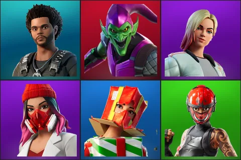 The Weeknd Combat, Green Goblin, Jackie, Yulejacket, Holiday Boxy, Manic