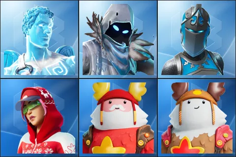 Frozen Love Ranger, Frozen Raven, Frozen Red Knight, Arctic Adeline, Guff Gringle, Sled Ready Guff