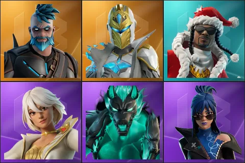 Omegarok, Spectra Knight, Santa Dogg, Aphrodite, Cerberus, Hope