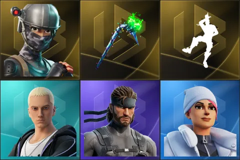 Elite Agent, Merry Mint Axe, Take The L, Slim Shady, Solid Snake, Blizzard Bomber
