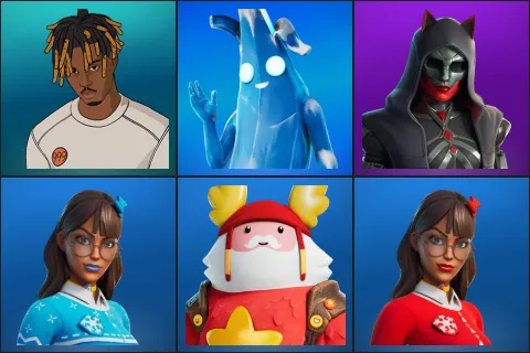 Slayer Juice WRLD, Polar Peely, Felina, Blizzabelle, Guff Gringle, Krisabelle