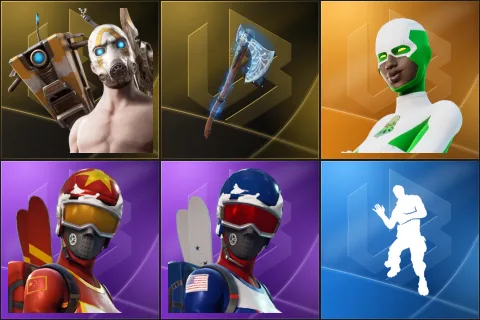 Psycho Bandit, Leviathan Axe, Backlash, Mogul Master (CHN), Mogul Master (USA), Laugh It Up