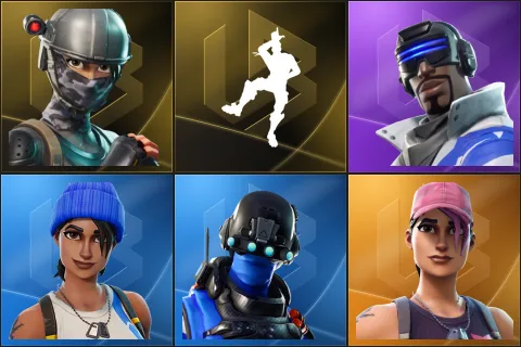 Elite Agent, Take The L, Blue Striker, Blue Team Leader, Carbon Commando, Rose Team Leader