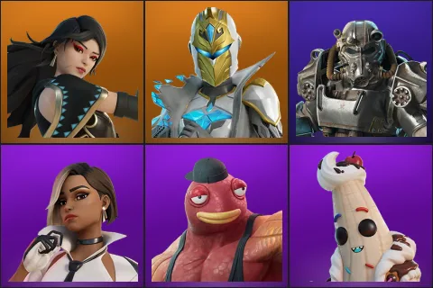 Era, Spectra Knight, T-60 Power Armor, Antonia, Fish Thicc, Lil Split