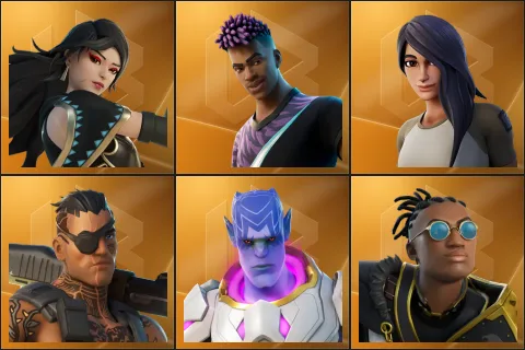Era, Fade, Gear Specialist Maya, Joey, Kymera, Malik