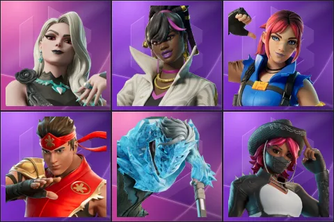 Carletta, Danica, Explorer Emilie, FIRE Master Kai, Gale, Omen Hunter Calamity