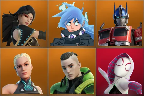 Era, Nezumi, Optimus Prime, Paradigm (Reality-659), Twyn, Spider-Gwen